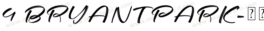 4 BRYANT PARK字体转换
